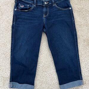 Hollister Skinny Denim Jean Bermuda Capri Size 5 Y2K